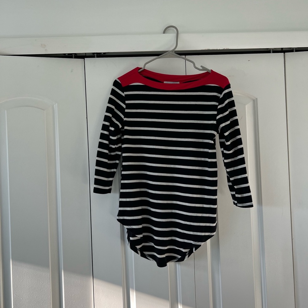 3/4 Sleeve Striped Top